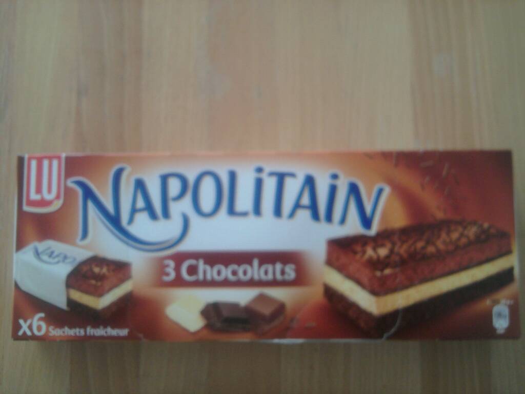 Lu napolitain 3 chocolats x6 - 174g