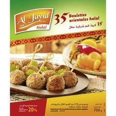 Al Jayid, Boulettes orientales halal, le paquet de 35 boulettes - 700g
