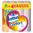 Lotus confort papier hygiénique rose aquatube rouleau x32