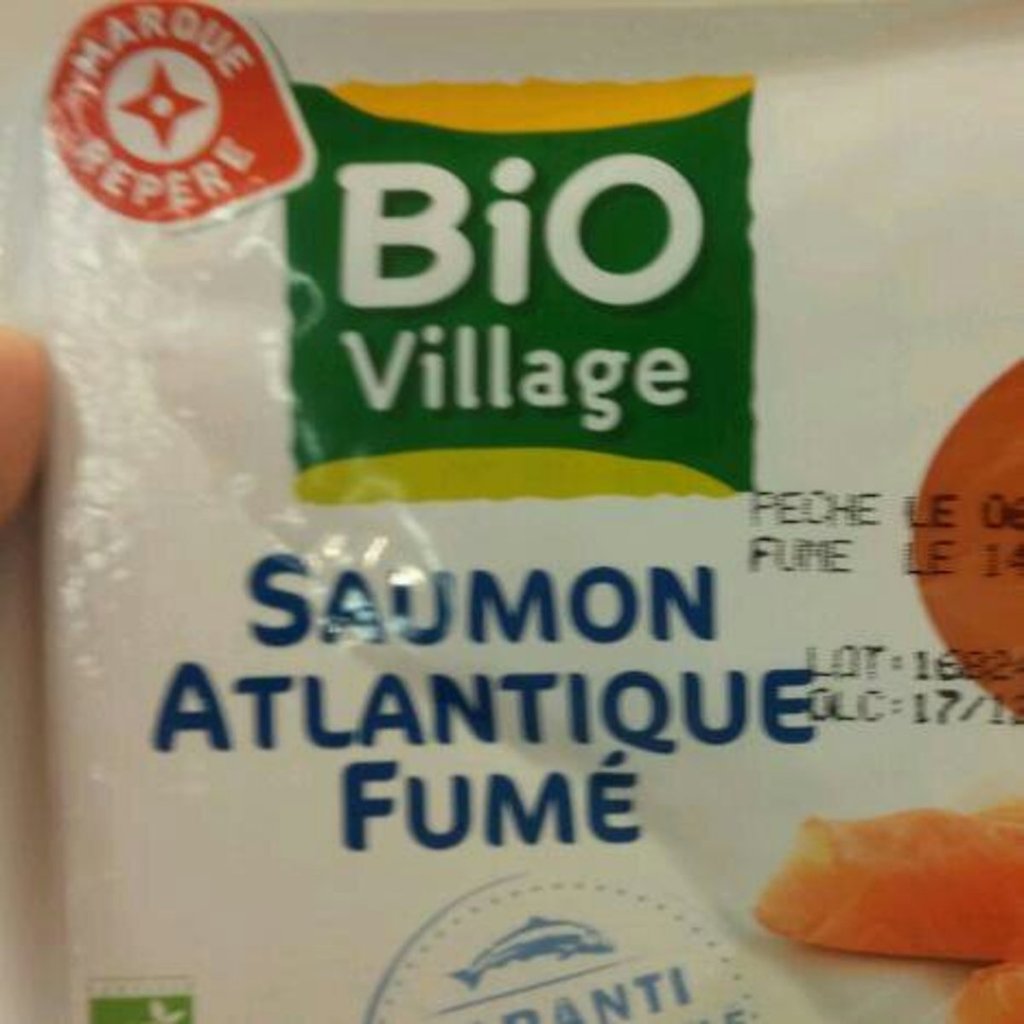 Saumon fume Bio Village Atlantique 4 tranches 120g