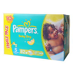 Couches Pampers Baby Dry Geant T5 x82