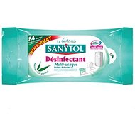 Sanytol Set de 84 Lingettes Désinfectantes Multi-Usages Eucalyptus Maxi - Lot de 3