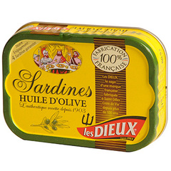 Sardines a l'huile d'olive LES DIEUX, 115g