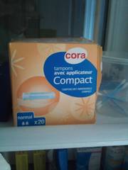 Cora tampon applicateur compact normal x 20