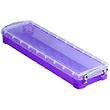 Boîte de rangement pour stylo, en plastique, 0,8 litres, violet transparent