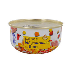 Auchan salade de thon au ble gourmand 250g