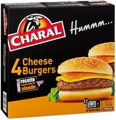 Charal, Cheese burgers, la boite de 560g