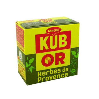 Kub Or Bouillon culinaire aux herbes de Provence, Les 16 batonnets de 2 cubes - 128g