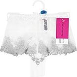 Shorty White nights PASSIONATA, blanc et gris, taille 38