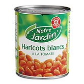 Haricots blancs tomate 530g