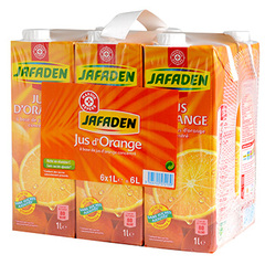 Jus d'orange brique Jafaden 6x1l