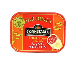 Connetable sardines a l'huile d'olive sans arete 115g