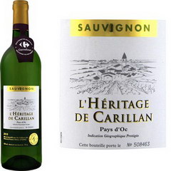 Sauvignon - Vin du Pays d'Oc - L'Heritage de Carillan
