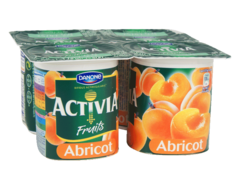 Fruits - Yaourts avec morceaux de fruits Fruit: abricot. Au bifidus actif