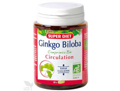Super diet - Ginkgo biloba - comprimés 80 - L'allié de la mémoire 100% bio