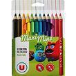 Crayons de couleur Maxi U, 12 unités, coloris assortis