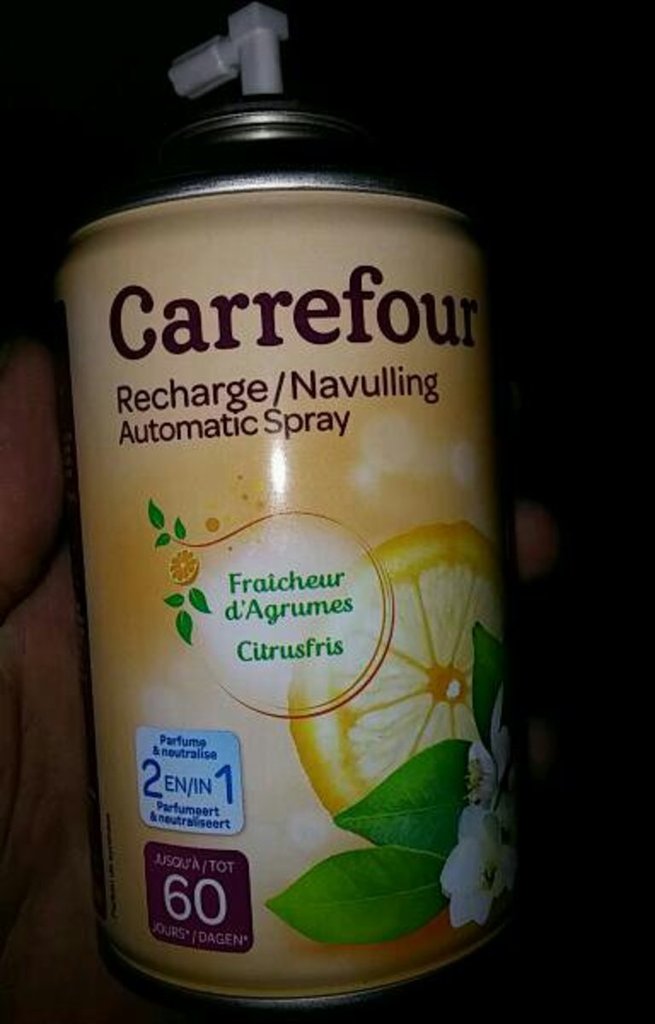 Recharge spray d'agrumes Carrefour