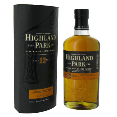 Scotch Whisky single malt HIGHLAND PARK, 40°, 12 ans d'age, 70cl