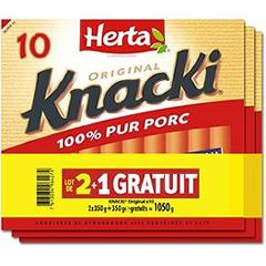 Saucisses Original 100% pur porc - Knacki