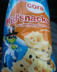 Cora kido kid's snacks gout jambon fromage sachet 75g