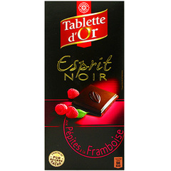 Tablette chocolat Tablette d'Or Noir framboise 100g