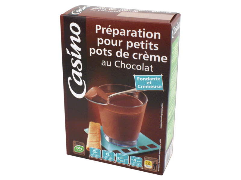 Preparation pour petits-pots de Creme au Chocolat