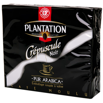 Cafe crepuscule noir Plantation Pur arabica 2x250g