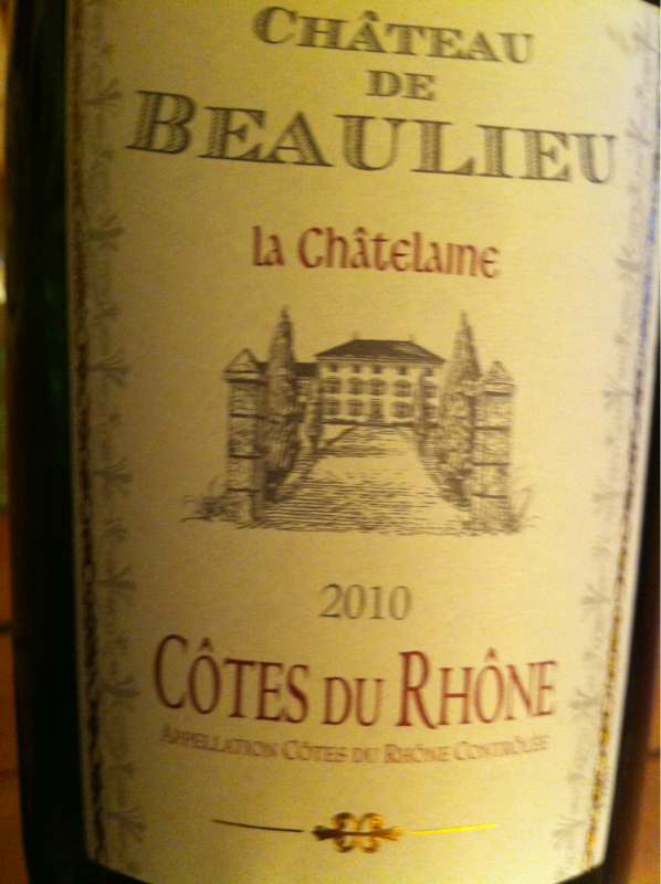 Côtes du Rhône AOC, vin rouge