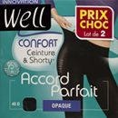 Well collant opaque accord parfait x2bleu nuit taille 4