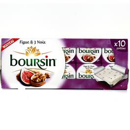 Boursin figue et 3 noix 10 portions 160g