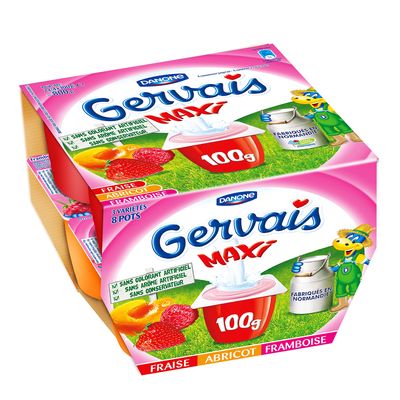 Petit suisse Gervais aux fruits assortis 24% M.G.