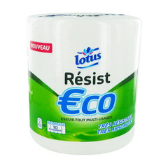 Essuie-tout blanc Resist Eco LOTUS, 1 rouleau