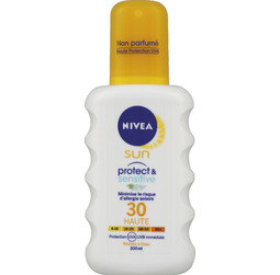 Nivea Sun Spray Protect and Sensitive FPS30 - 200 ml