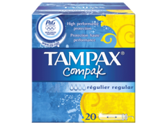 Tampax tampon periodique compak regulier x 20