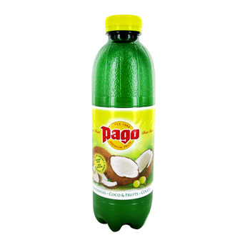 Nectar a base de jus et puree de coco & fruits Pago Pet 75cl