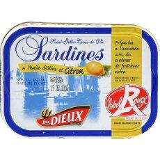 Sardines Label Rouge au citron LES DIEUX, 115g