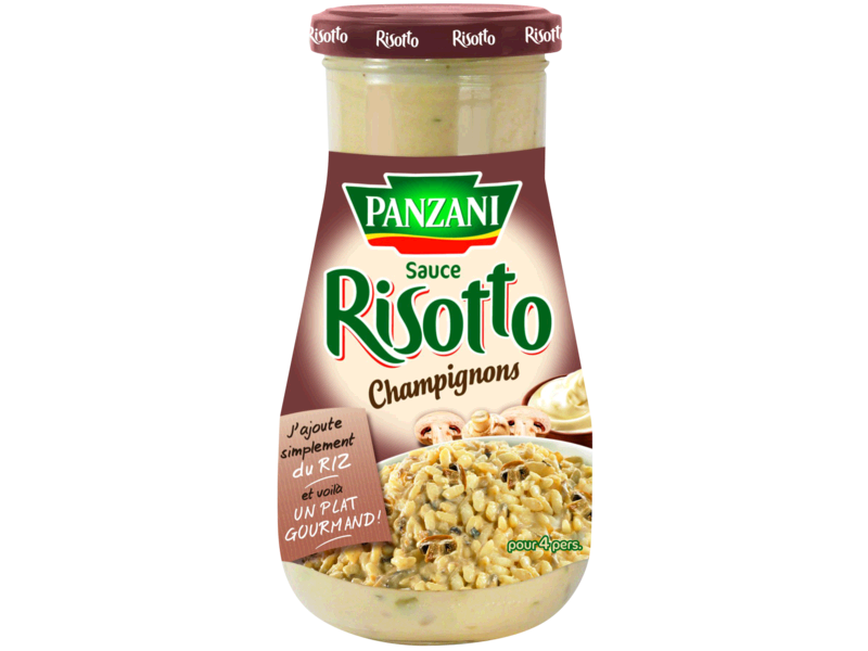 Sauce pour risotto aux champignons PANZANI, 1 x 370g