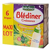 Blediner legumes varies Bledina + carotte petits pois 6x250ml