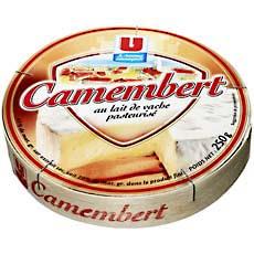 Camembert au lait pasteurise U, 20%MG, 250g