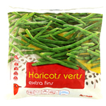 Auchan haricots verts extra fins 1kg