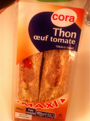Cora maxi thon oeuf tomate 200 g