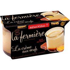 Crème aux oeufs au caramel LA FERMIERE, 2x150g