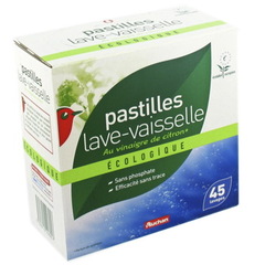 Auchan lave vaisselle pastilles ecologiques x45 -675g