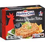 Hâchés de poulet rôtis MAITRE COQ, 8 pièces, 720g
