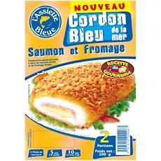 Cordon bleu de saumon a l'emmental L'ASSIETTE BLEUE, 2x100g