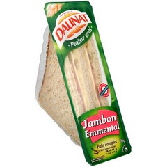 Sandwich triangle jambon-emmental DAUNAT, 165g