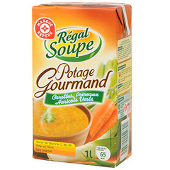 Potage Regal Soupe Gourmand Carottes, poireaux, haricots 1l