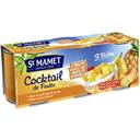 St Mamet Cocktail de fruits les 3 pots de 125 g net égoutté