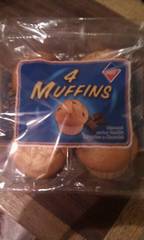 4 muffins vanille aux pépites de chocolat 300...