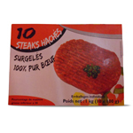 steak haché 20% de matière grasse x10 -100g